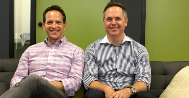 Survey Monkey CEO Zander Lurie and Aus NZ managing director Tony Ward