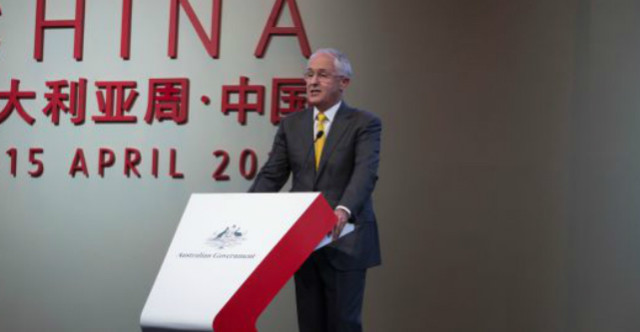 Malcolm Turnbull speaking in China
