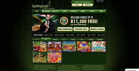 Springbok Casino brand and casino slots games